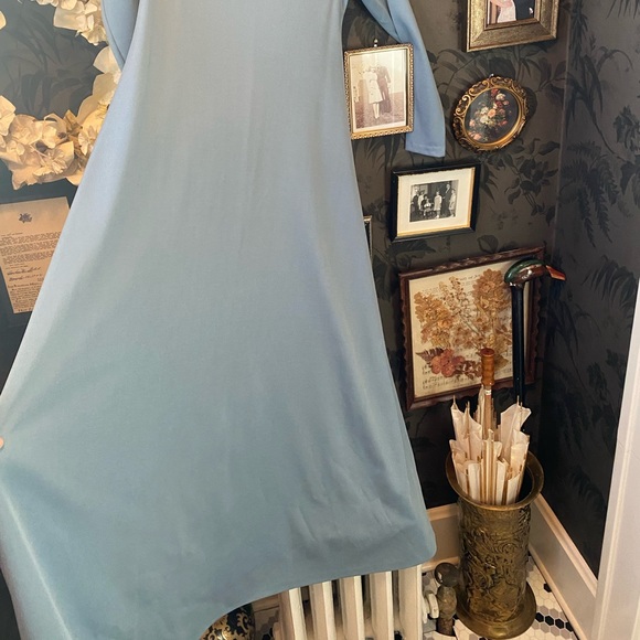 Vintage 70’s Alley Cat By Betsy Johnson rare powder blue long dress size 5/6 - Picture 7 of 10
